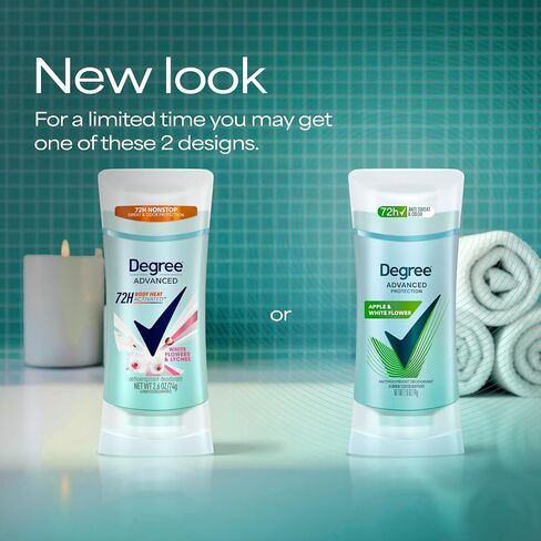 Degree Advanced Antiperspirant Deodorant 72-Hour Sweat & Odor Protection White Flowers & Lychee Antiperspirant for Women with MotionSense Technology 2.6 oz in Saudi Arabia