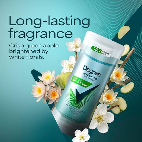 Degree Advanced Antiperspirant Deodorant 72-Hour Sweat & Odor Protection White Flowers & Lychee Antiperspirant for Women with MotionSense Technology 2.6 oz in Saudi Arabia