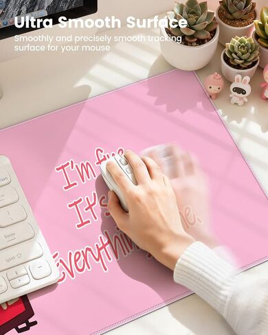 HAOCOO Mouse Pad with Wrist Rest, Dumpster Fire Funny Office Desk Accessories, XXL Desk Mat Set Office Decor, Keyboard Wrist Rest, Ergonomic Mouse Pad(Black) in Kuwait