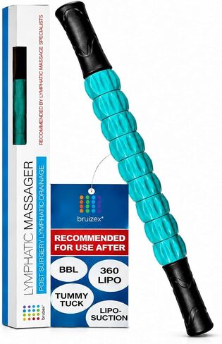 Bruizex Post Liposuction Massager Roller for Lymphatic Massage Drainage & Fibrosis Treatment I Surgery Recovery After 360 Lipo, Tummy Tuck, BBL I Works with lipofoam, Compression Garment, Faja in Saudi Arabia