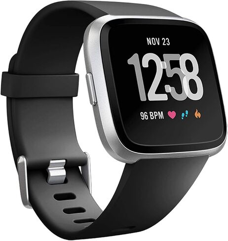 Wepro Sport Bands Compatible with Fitbit Versa 2 Bands for Women Men | Soft Band Compatible with Fitbit Versa Bands, Waterproof Breathable Replacement Wristband Strap for Versa Lite, Large, Black in Kuwait