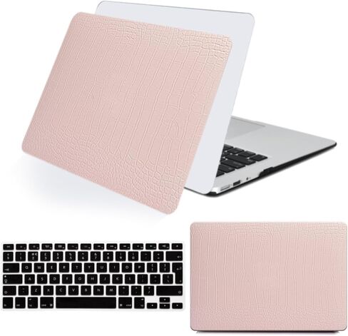 غطاء كمبيوتر محمول لجهاز MacBook Pro 13 بوصة 2020 2019 2018 2017 2016 موديل A2338 A2289 A2251 A2159 A1989 A1708 A1706 M2 M1 Chip، غطاء بلاستيكي وغطاء لوحة المفاتيح، رخام أزرق فاتح in Kuwait