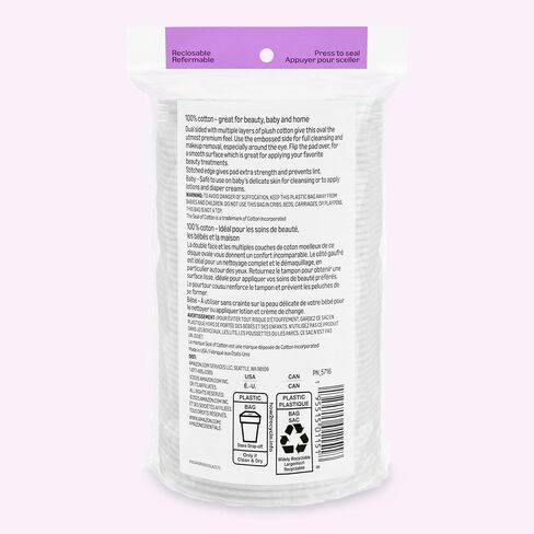 Amazon Basics Oval Premium Pads, 300 Count (6 Packs of 50) (Previously Solimo) in Kuwait