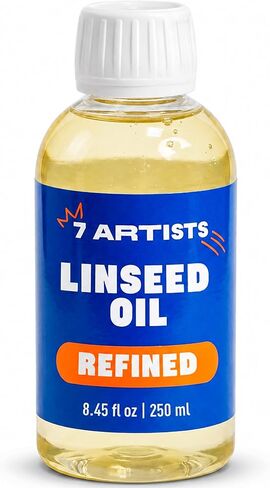 7 Artists Refined Linseed Stand Oil for Painting 4.2 fl. oz – Professional Artist Oil Paint Medium | Oilpaints Lenseed Thinner for Fine Art, Canvas Painting | Arists Supplies & Accessories in Saudi Arabia