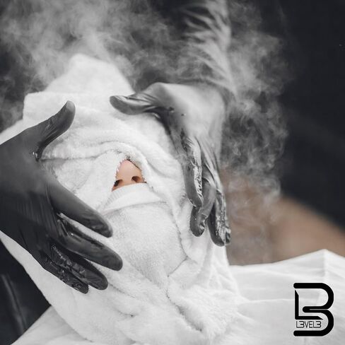 Level 3 Face Towels - Barber and Salon Hair Stylist White Cotton Cloth - Soft, Light and Absorbent in Saudi Arabia