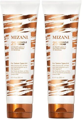 Mizani 25 Miracle Leave-In Cream | Adds Lightweight Moisture & Touchable Softness | with Coconut Oil | for Curly Hair | 8.5 Fl Oz in Saudi Arabia