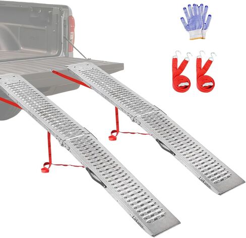 LIEKUMM ارتفاع 5 سم × 89.8 سم عرض 770 كجم قدرة منحدر قابل للتنافس، منحدرات كرسي متحرك لعتبة التعديل، خطوة، مداخل، سوبر ماركت ومرآب، مصنوعة من الألومنيوم الخفيف القابل للانفصال غير قابل للانزلاق in Kuwait