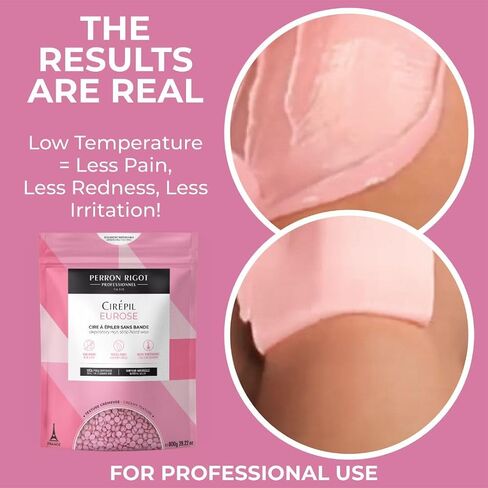 Cirepil - Eurose - 800g / 28.22 oz Wax Beads Bag - All-Purpose & Unscented - Ultra Smooth & Creamy Texture - Perfect for Short Hairs in Saudi Arabia