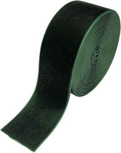 5 Yards Burgundy Velvet Ribbon, Premium Decorative Trim,Wine, Merry Christmas Gift Box Deco (Wine, 1 1/2"(40mm)) in Saudi Arabia
