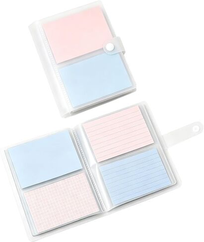 4x6 Index Card Holder, Holds 200 Pieces Cards, Clear Card Binder, Flashcard Organizers and Notecard Holder, Organizer Book Binder for Note, Study and Recipe (4x6) in Saudi Arabia