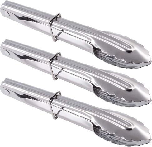 Mini Stainless Steel Serving Tongs Small Tongs for Serving Food Cooking Salad Grilling (7-Inch 3 Pieces) in Saudi Arabia