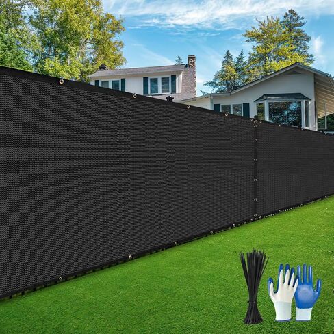DenForste Privacy Fence Screen - 6' x 50' Fence Covering Privacy Screen Outdoor - Heavy Duty Fencing Mesh Shade Cover for Garden Wall Yard Backyard in Kuwait