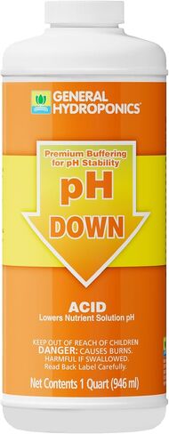 General Hydroponics pH Down Liquid Premium Buffering For Stability, 1-Gallon in Kuwait