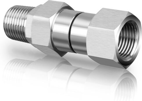 M MINGLE Pressure Washer Swivel, 3/8 Inch NPT Male Thread Fitting, Stainless Steel, 4500 PSI in Saudi Arabia