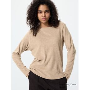 Uniqlo Soft Knitted Fleece T-Shirt | Long Sleeve in Kuwait