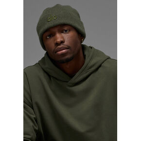 Alo Yoga Notable Beanie - Green Olive - Green Olive / One Size in Kuwait