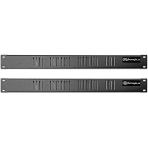 AxcessAbles RKINPUT1U 1U D-Series 8 Connectors Punch-out Component Panel for 19 inch AV, Sound, Computer Equipment Racks. Patch panel compatible with XLR, Speakon, Neutrik Outputs. in Saudi Arabia