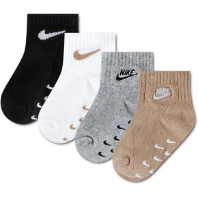 مجموعة من 3 جوارب للكاحل من Nike (الولايات المتحدة، العمر، سنتان، 4 سنوات، أبيض) in Kuwait