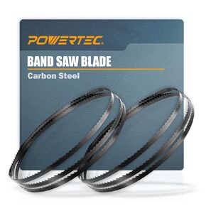 POWERTEC 70-1/2 بوصة × 1/4 بوصة × 14 شفرات منشار شريطي TPI للأعمال الخشبية، شفرات منشار شريطية لـ Sears Craftsman 21400 وRikon 10-305، 10-3061 10 بوصة منشار شريطي، 1PK (13182) in Kuwait