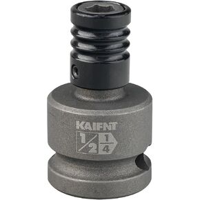 KAIFNT K352-007 محرك 1/2 بوصة إلى مقبس حامل لقم سداسي 1/4 بوصة، 1/2 بوصة DR إلى 1/4 بوصة H محول تأثير التغيير السريع in Kuwait