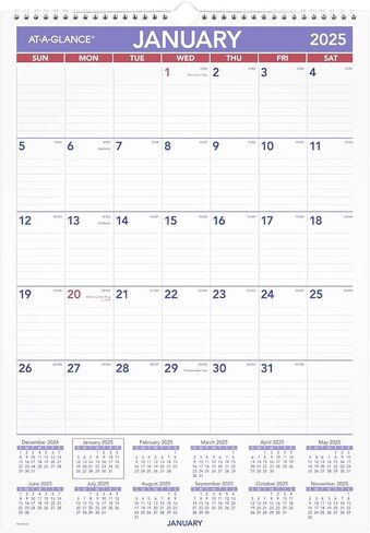 تقويم قابل للمسح من AT-A-GLANCE 2026، مخطط حائط قابل للمسح الجاف، 12 بوصة × 17 بوصة، صغير (PMLM022826) in Kuwait