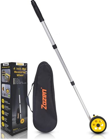 Zozen Measuring Wheel, 4-Inch Measure Wheel - Scalable Length, Measuring Wheel in Feet and Inches, [Up To 10,000Ft] Walking Measuring Wheel with Carrying Bag. in Saudi Arabia