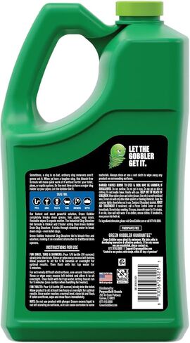Green Gobbler Industrial Strength Grease and Hair Drain Clog Remover | Drain Cleaner Gel | Safe for Pipes, Toilets, Sinks, Tubs, Drains & Septic Systems | 1 Gallon in Saudi Arabia