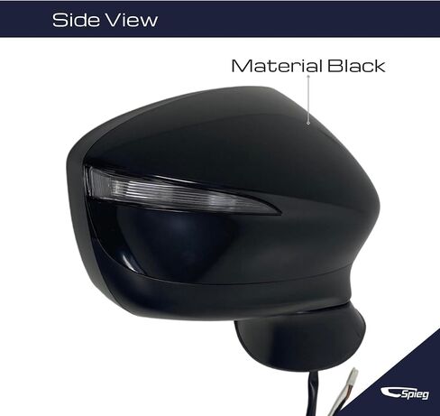 Spieg Passenger Side Mirror for 2016-2021 Mazda CX-3 Blind Spot Monitoring BSM Power Adj Heated Manual Fold Turn Signal Light Paint to Match 7 Pins Right in Kuwait