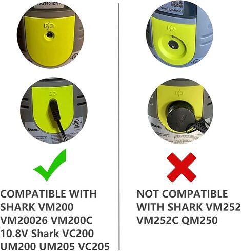 شاحن القرش VM252 VM252C QM250 VACMOP Pro ممسحة كهربائية لاسلكية للأرضيات الصلبة القرش VM252 VACMOP شاحن مغناطيسي أسود in Saudi Arabia