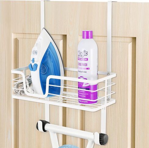 KES Over The Door Ironing Board Holder Door Mount T Shape Ironing Board Hanger Iron Holder Fit for 1 3/4 Doors Matte Black, HIR500B-BK in Saudi Arabia