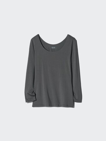 Uniqlo HEATTECH Scoop Neck T-Shirt in Kuwait