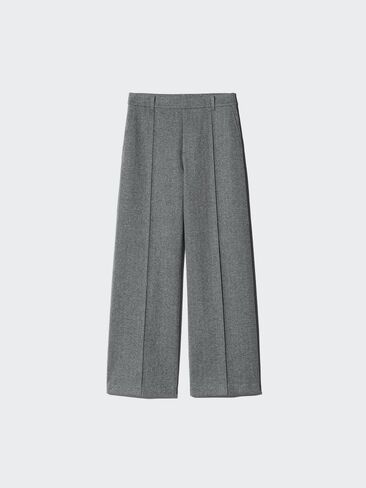 Uniqlo Brushed Jersey Wide Pants | Herringbone in Kuwait
