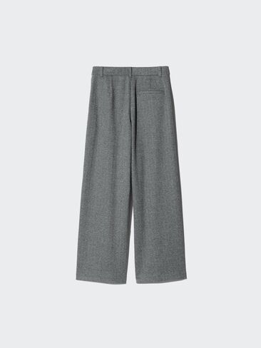Uniqlo Brushed Jersey Wide Pants | Herringbone in Kuwait