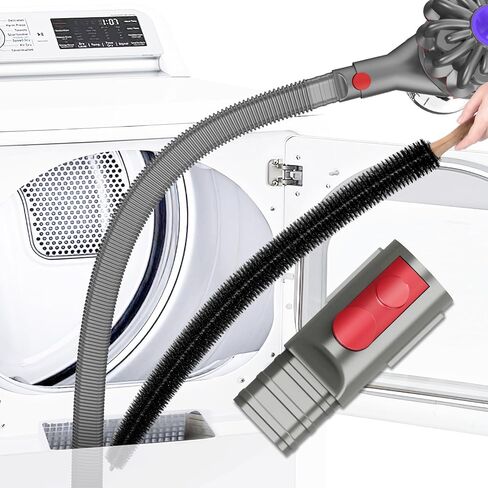Sealegend 2 Pieces Dryer Vent Cleaner Kit Compatible with Dyson V7 V8 V10 V11 V15 or Higher Models and Dryer Lint Brush Vacuum Hose Attachment Brush Lint Remover Flexible and Long Brush in Saudi Arabia