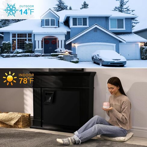 FLASLD Magnetic Fireplace Blanket for Heat Loss, Indoor Fireplace Covers Keep Drafts Out Stops Heat Loss, Fireplace Draft Stopper with Built-in Magnet for Iron Fireplace Frame (36" W x 30" H) in Saudi Arabia