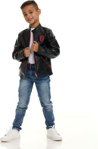 Marvel Spider-Man Faux Leather Jacket Little Kid to Big Kid Sizes (4-14-16) in Saudi Arabia