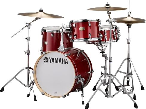 Yamaha Stage Custom Birch 3pc Bop Drum Shell Pack - 18" Kick, Raven Black in Saudi Arabia