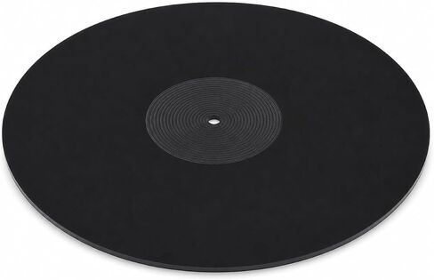 Turntable Mat, Acrylic Turntable Mat for Vinyl LP Record Players 2.7mm Thick for Better Sound Support on Record Player Provides Anti-Static and Tighter bass, Turntable Platter, (Black) in Saudi Arabia