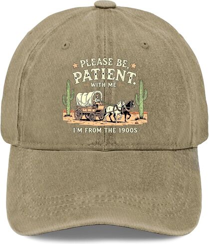 Please Be-Patient with Me I'm from The 1900s Trucker Hat Beach Cap for in Saudi Arabia
