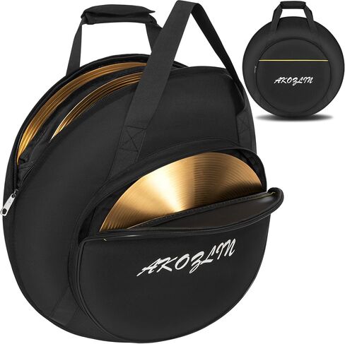 AKOZLIN 22" Cymbal Gig Bag with Carry Handle,5mm thick Padded cotton for perfect protection, Great for Dust-proof and waterproof Storage in Saudi Arabia