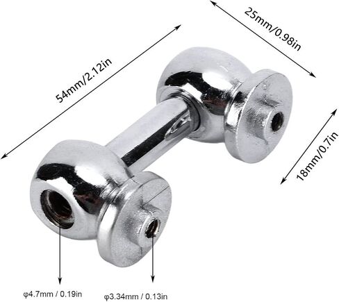6pack Silver Drum Lugs Single End Tom Snare Drum Lugs with Mounting Screws Percussion Snare Drum Parts (38mm/1.5") in Saudi Arabia