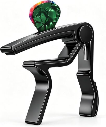 Guitar Capo, with Pick Holder Capo and Pick for Acoustic Electric Guitar,Ukulele in Saudi Arabia