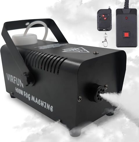VIRFUN Fog Machine, Smoke Machine with Wireless&Wired Remote Control for Parties Halloween Wedding and Stage Effect, 400W in Saudi Arabia