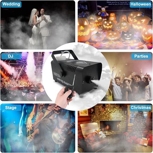 VIRFUN Fog Machine, Smoke Machine with Wireless&Wired Remote Control for Parties Halloween Wedding and Stage Effect, 400W in Saudi Arabia