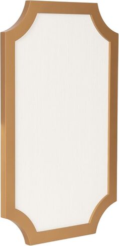 لوحة دبابيس قماشية مؤطرة من Kate and Laurel Holbrook Glam، مقاس 15 × 24، وردي، لوحة إعلانات صدفية حديثة مزخرفة للاستخدام كلوحة رؤية أو منظمة للحائط in Kuwait