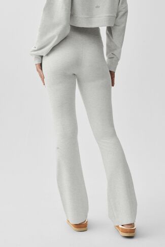 Alo Yoga Sway Bootcut Sweatpant - White Heather in Kuwait