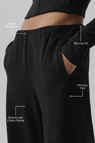 Alo Yoga Sway Mid-Rise On The Go Pant - Black in Kuwait