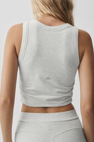 Alo Yoga Sway Bra Tank - White Heather in Kuwait