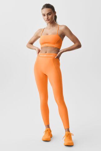 Alo Yoga Alosoft Relay Bra - Satsuma Breeze/White in Kuwait