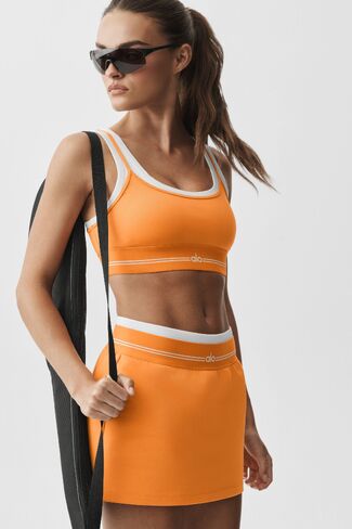 Alo Yoga Airbrush Better Together Bra - Satsuma Breeze/White in Kuwait